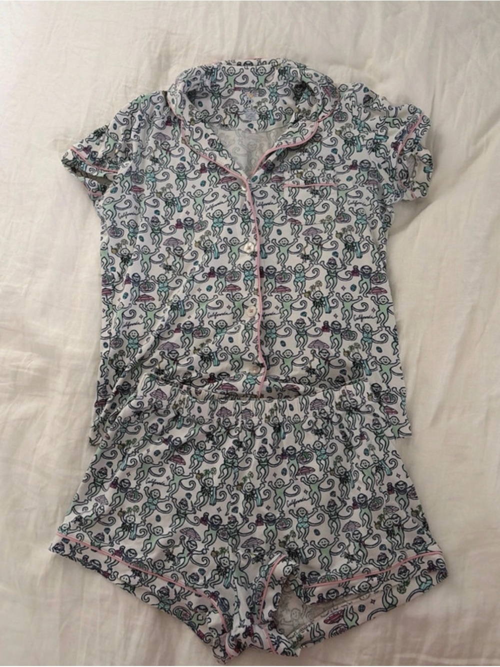 Beverly Hills roller rabbit pajamas
